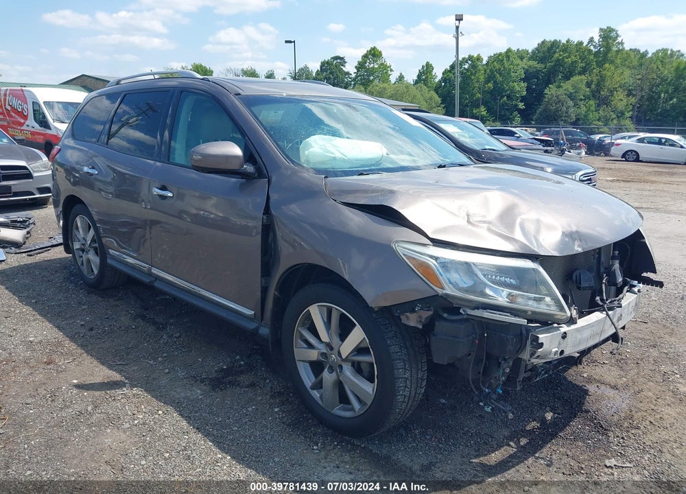 2013 NISSAN PATHFINDER PLATINUM VIN: 5N1AR2MM3DC672458