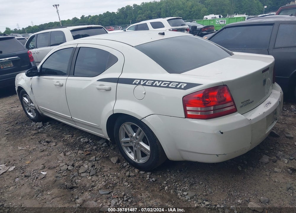 2008 DODGE AVENGER SXT VIN: 1B3LC56K88N206564