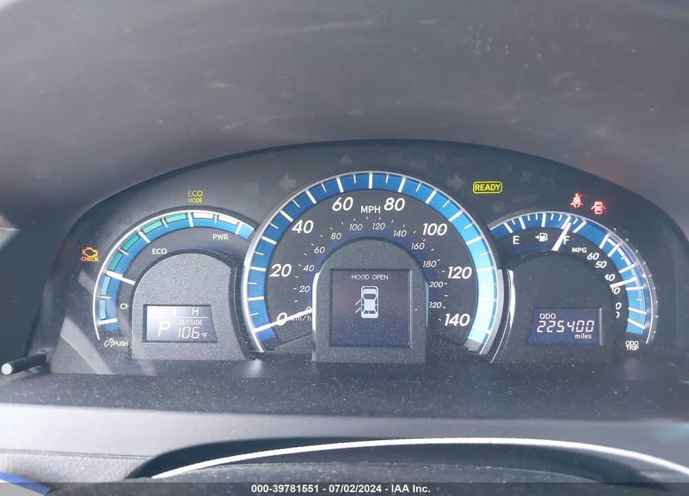 2012 TOYOTA CAMRY HYBRID VIN: 4T1BD1FK4CU062554