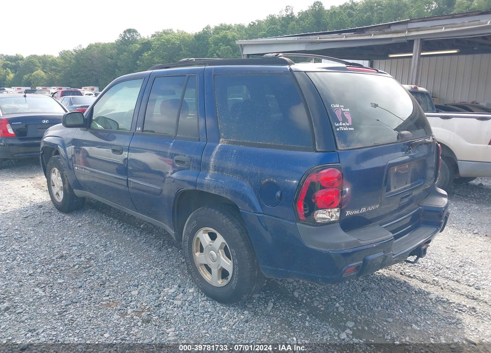 2002 CHEVROLET TRAILBLAZER LS VIN: 1GNDS13S122498867