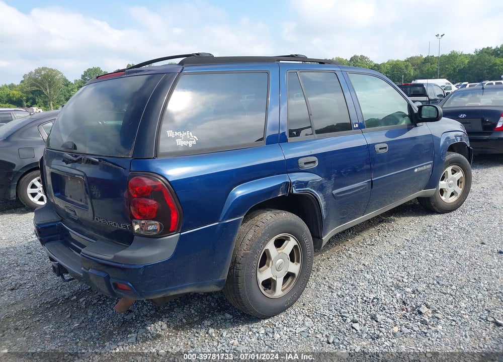 2002 CHEVROLET TRAILBLAZER LS VIN: 1GNDS13S122498867