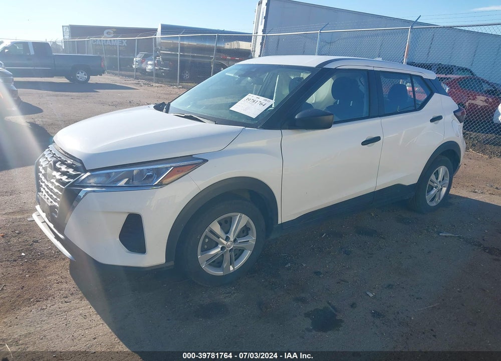 2022 NISSAN KICKS S XTRONIC CVT VIN: 3N1CP5BV4NL507138
