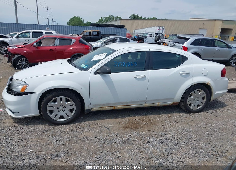 2014 DODGE AVENGER SE VIN: 1C3CDZAB8EN177853