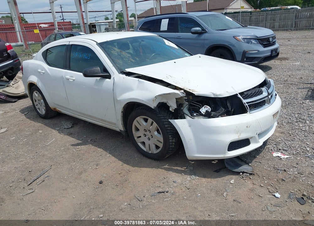 2014 DODGE AVENGER SE VIN: 1C3CDZAB8EN177853