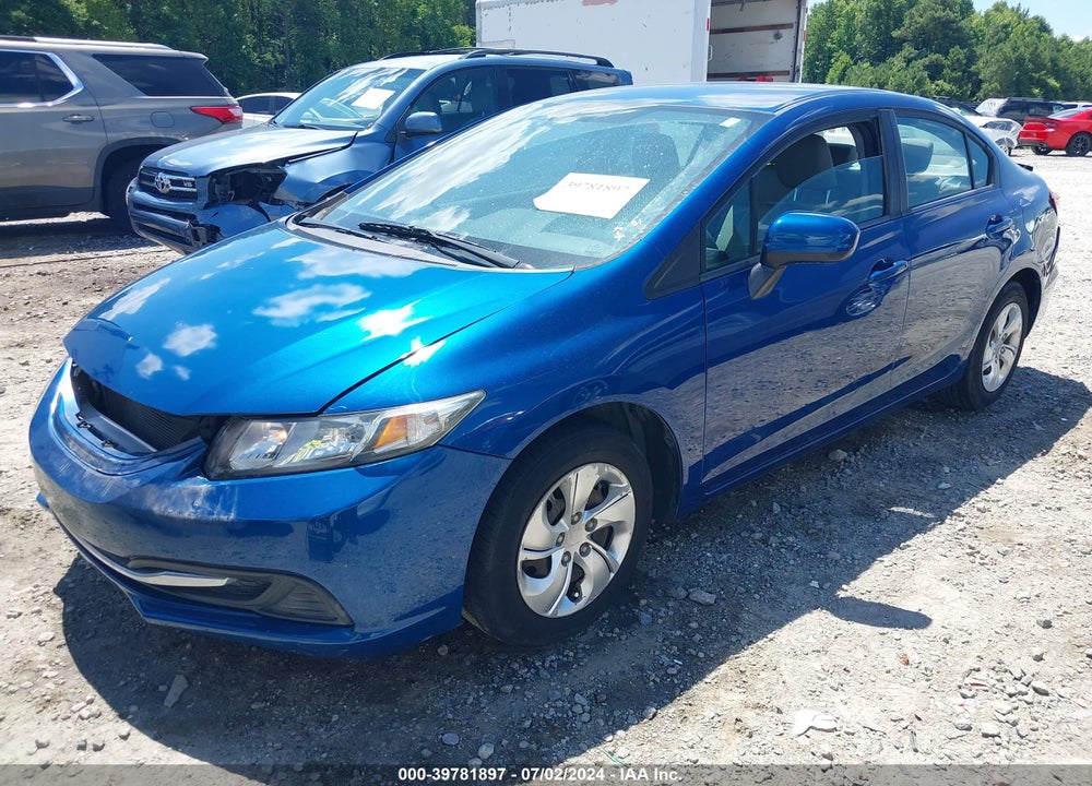 2014 HONDA CIVIC LX VIN: 19XFB2F51EE069278
