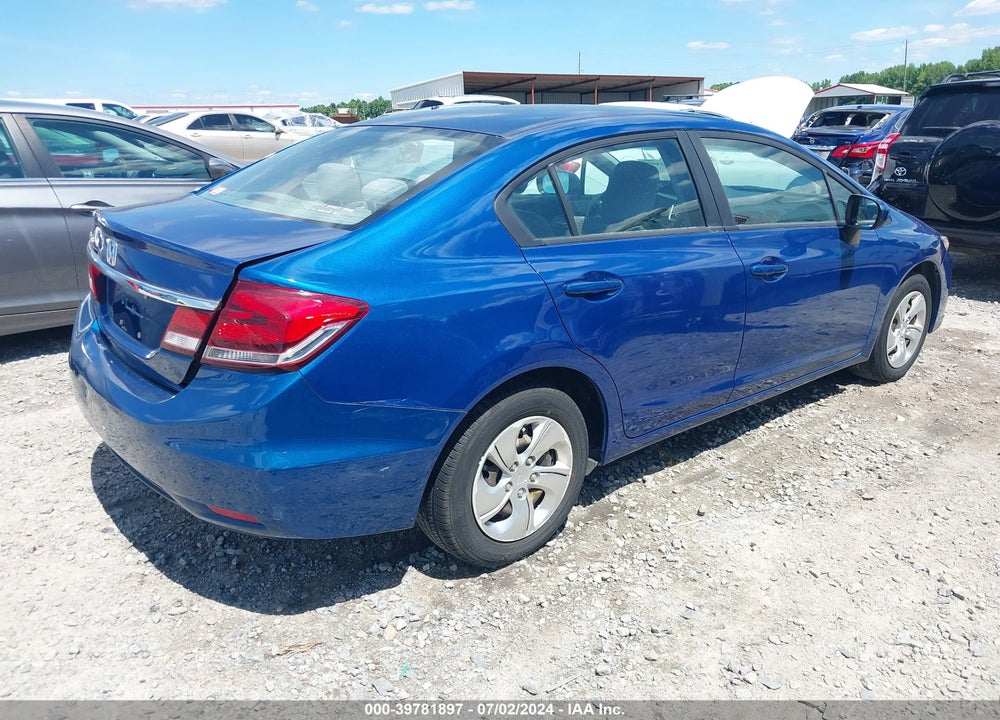 2014 HONDA CIVIC LX VIN: 19XFB2F51EE069278