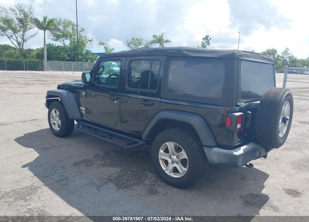 2018 JEEP WRANGLER UNLIMITED SPORT S 4X4 VIN: 1C4HJXDG3JW298350