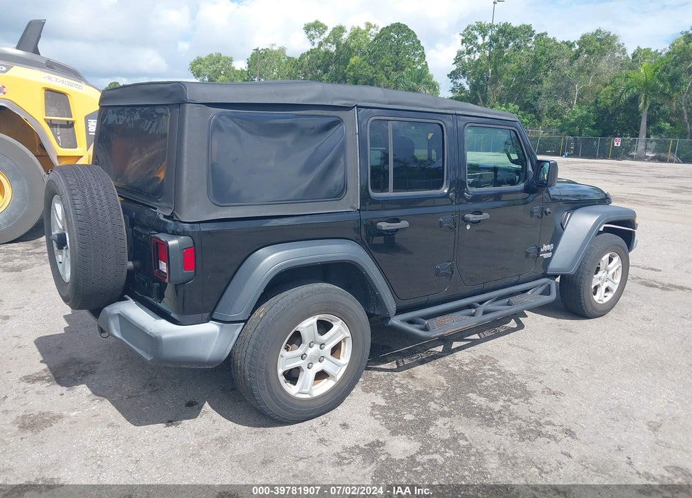 2018 JEEP WRANGLER UNLIMITED SPORT S 4X4 VIN: 1C4HJXDG3JW298350