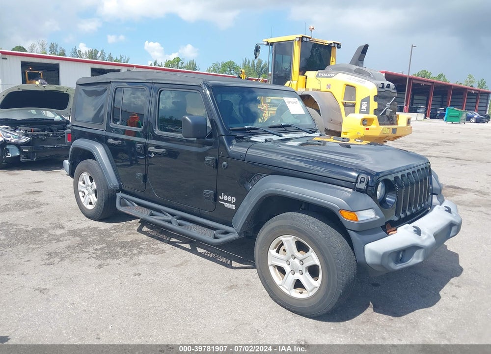 2018 JEEP WRANGLER UNLIMITED SPORT S 4X4 VIN: 1C4HJXDG3JW298350