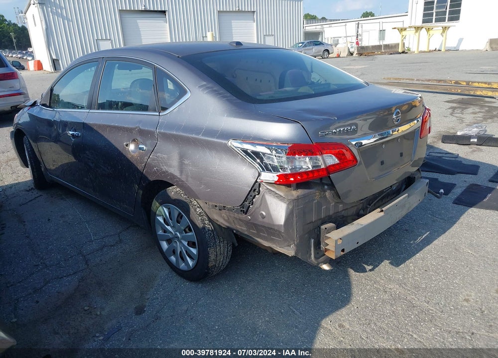 2015 NISSAN SENTRA SV VIN: 3N1AB7APXFY296407