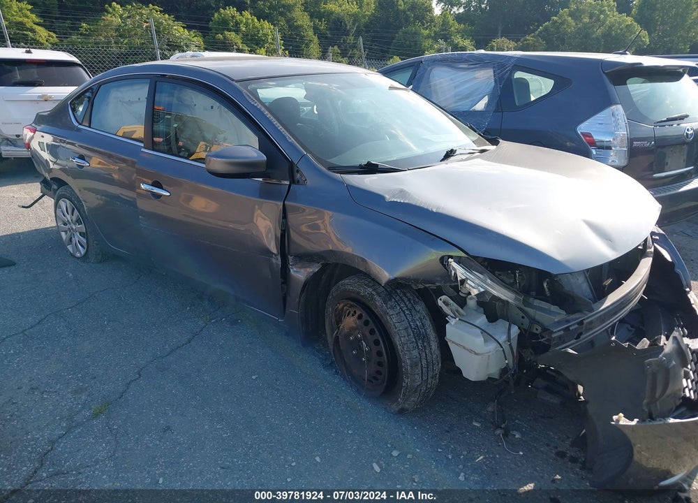 2015 NISSAN SENTRA SV VIN: 3N1AB7APXFY296407
