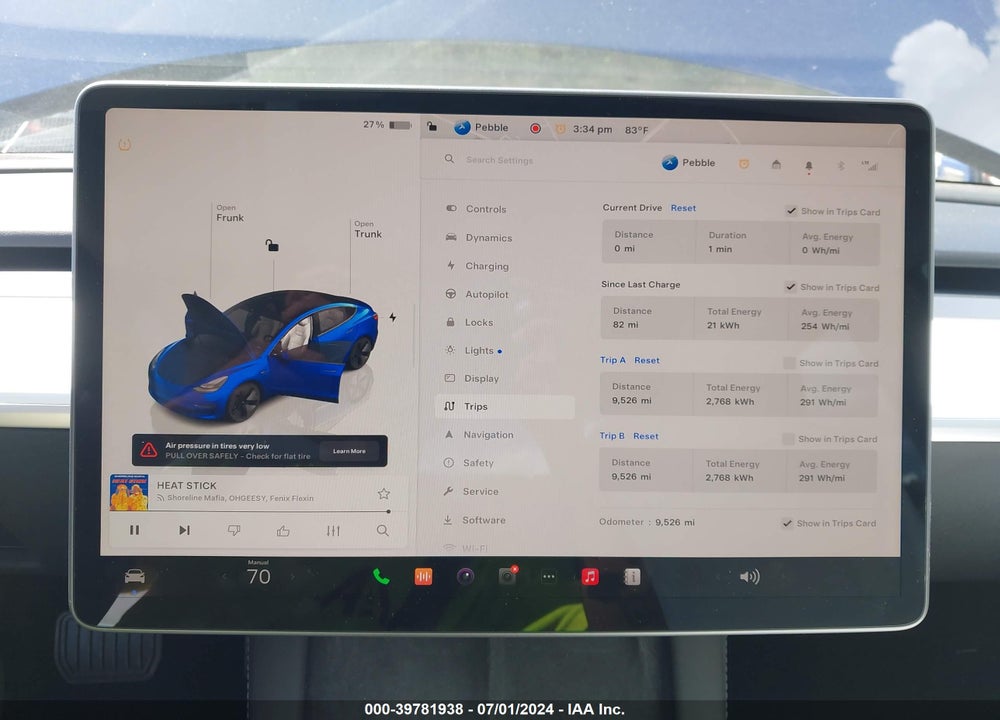 2023 TESLA MODEL 3 LONG RANGE DUAL MOTOR ALL-WHEEL DRIVE VIN: 5YJ3E1EBXPF694206