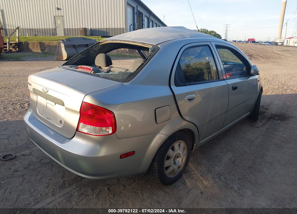 2004 CHEVROLET AVEO LS VIN: KL1TJ52624B154431