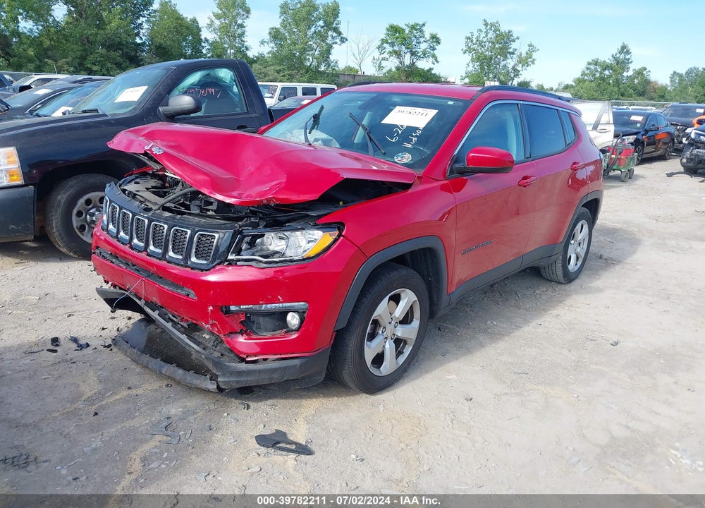 2018 JEEP COMPASS LATITUDE FWD VIN: 3C4NJCBB7JT108588