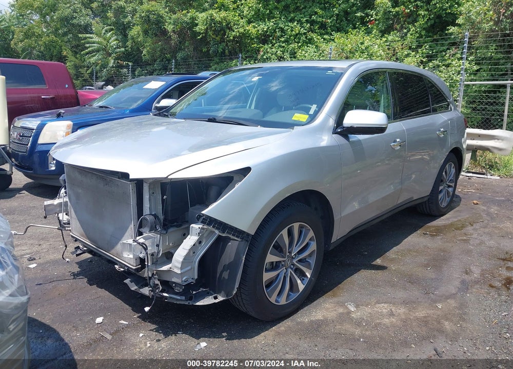 2014 ACURA MDX TECHNOLOGY PACKAGE VIN: 5FRYD3H42EB014540