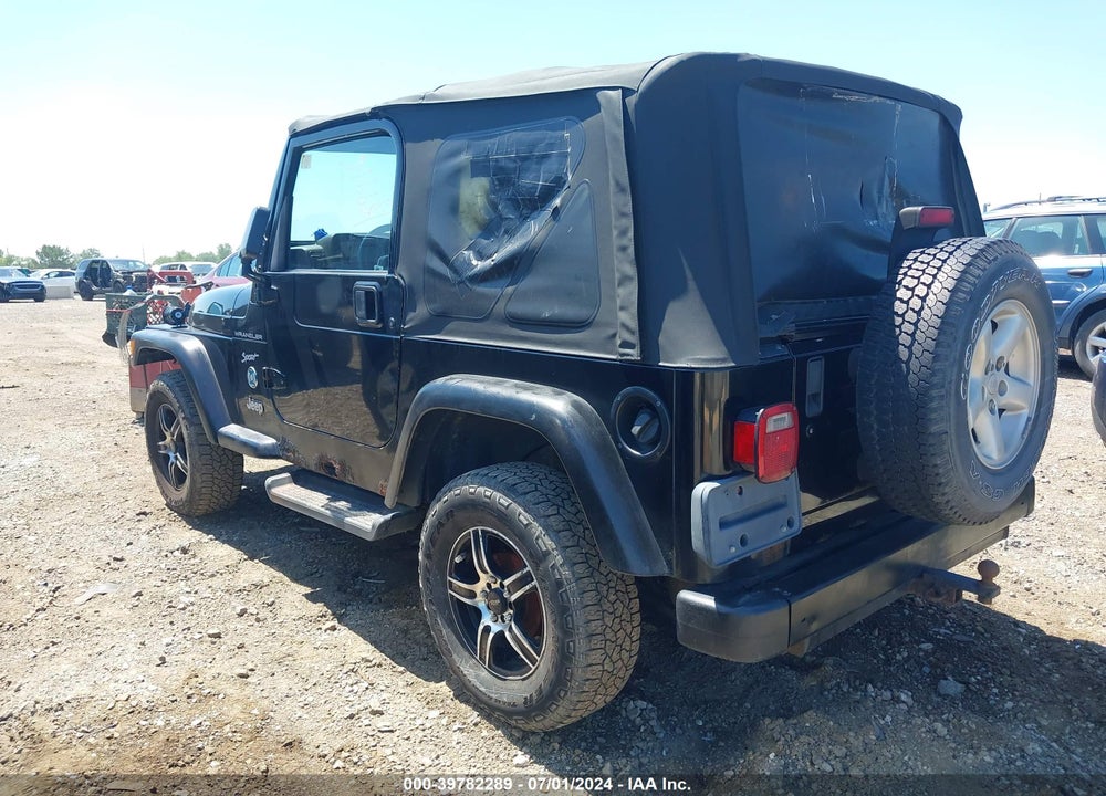 2002 JEEP WRANGLER SPORT VIN: 1J4FA49S12P724934