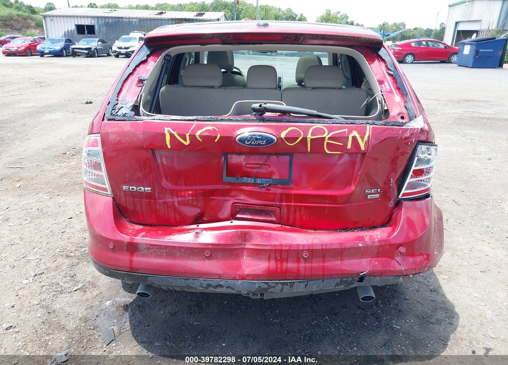 2009 FORD EDGE SEL VIN: 2FMDK48C69BA41046