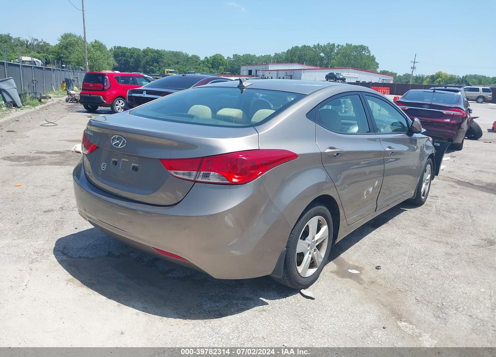2013 HYUNDAI ELANTRA GLS VIN: 5NPDH4AE9DH237008