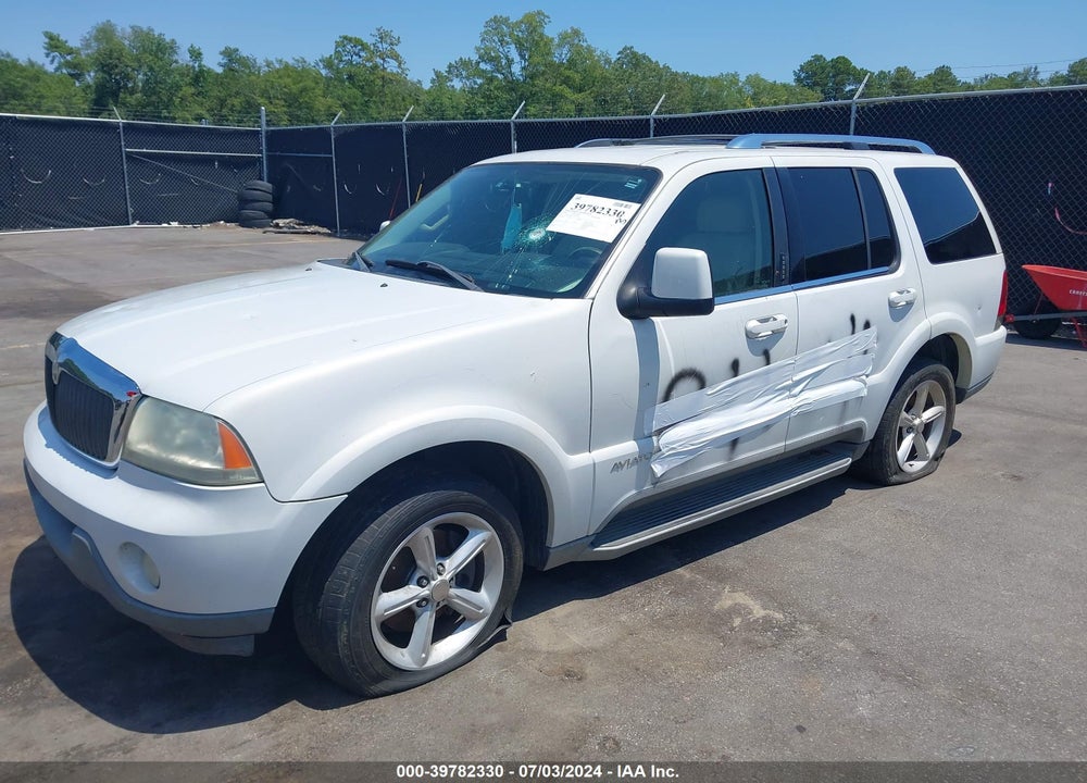 2003 LINCOLN AVIATOR VIN: 5LMEU68H33ZJ47834