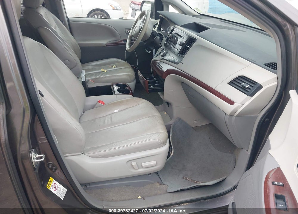 2012 TOYOTA SIENNA XLE V6 8 PASSENGER VIN: 5TDYK3DC9CS275919