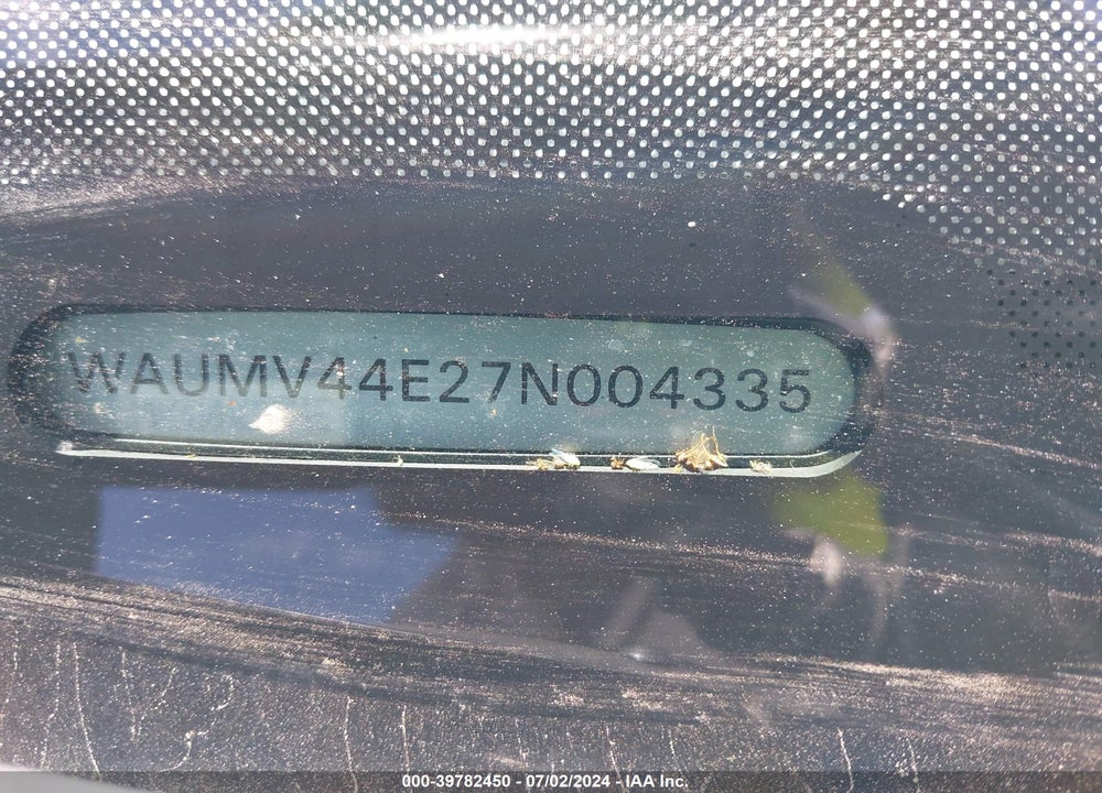 2007 AUDI A8 L 4.2 VIN: WAUMV44E27N004335
