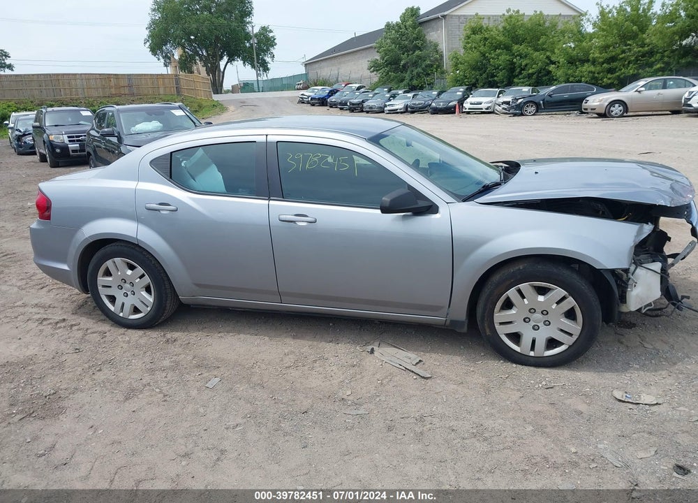 2014 DODGE AVENGER SE VIN: 1C3CDZAB2EN115669