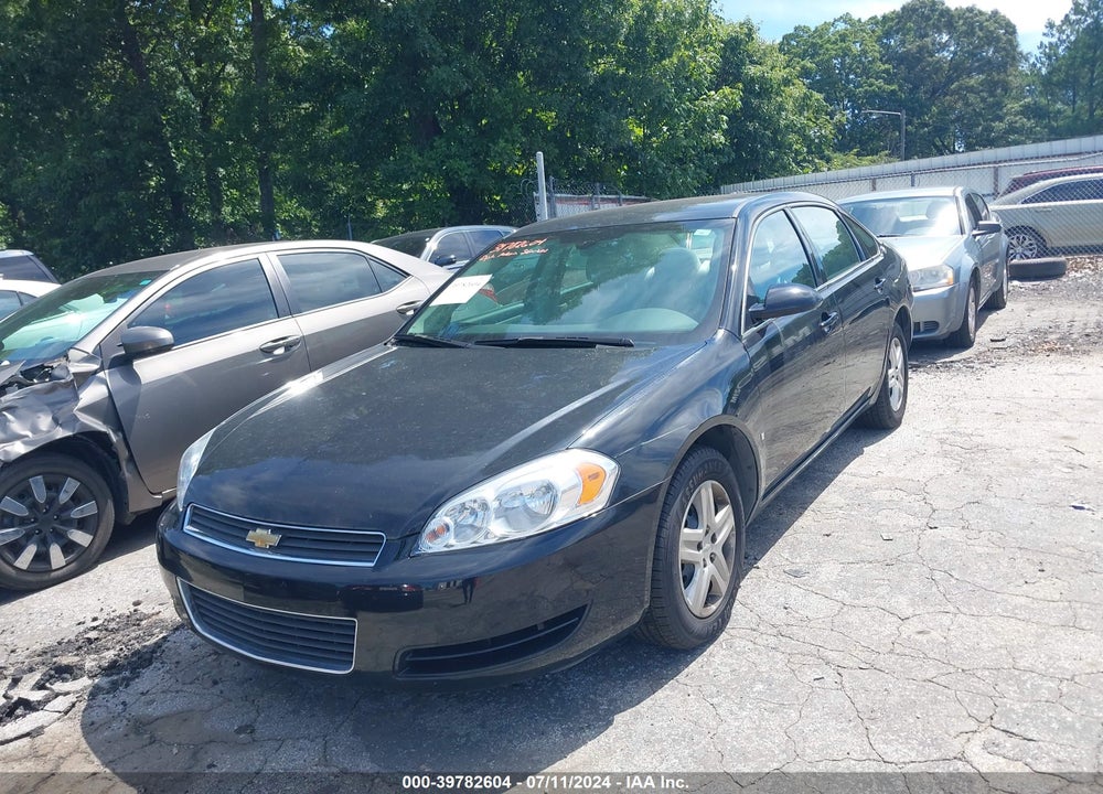 2008 CHEVROLET IMPALA LS VIN: 2G1WB58K189222175