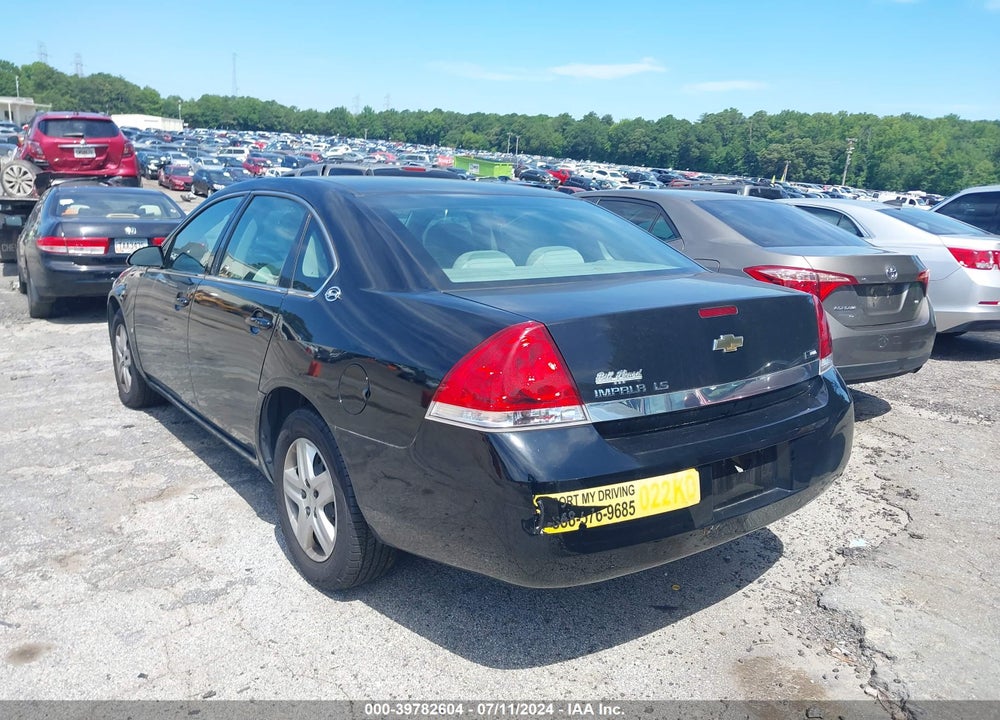 2008 CHEVROLET IMPALA LS VIN: 2G1WB58K189222175