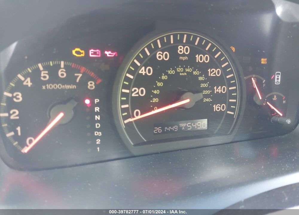 2004 HONDA ACCORD 2.4 EX VIN: 1HGCM56884A097641