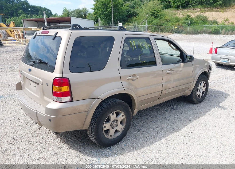 2007 FORD ESCAPE LIMITED VIN: 1FMYU04117KB34133