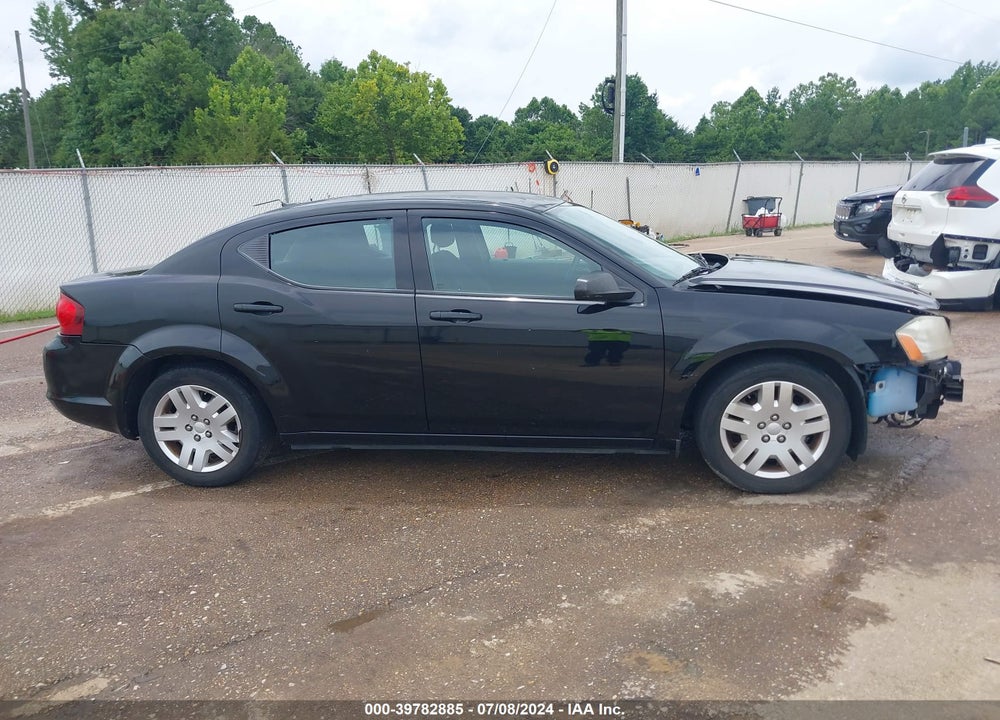 2012 DODGE AVENGER SE VIN: 1C3CDZAB8CN227681
