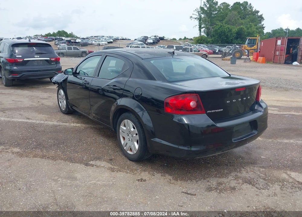 2012 DODGE AVENGER SE VIN: 1C3CDZAB8CN227681
