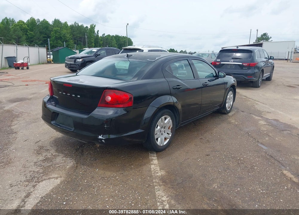 2012 DODGE AVENGER SE VIN: 1C3CDZAB8CN227681