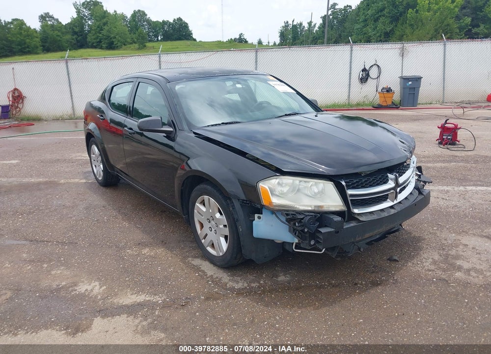 2012 DODGE AVENGER SE VIN: 1C3CDZAB8CN227681