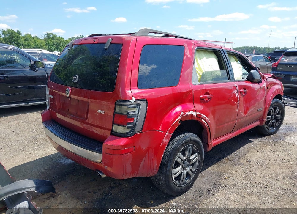 2008 MERCURY MARINER V6 VIN: 4M2CU91138KJ10791
