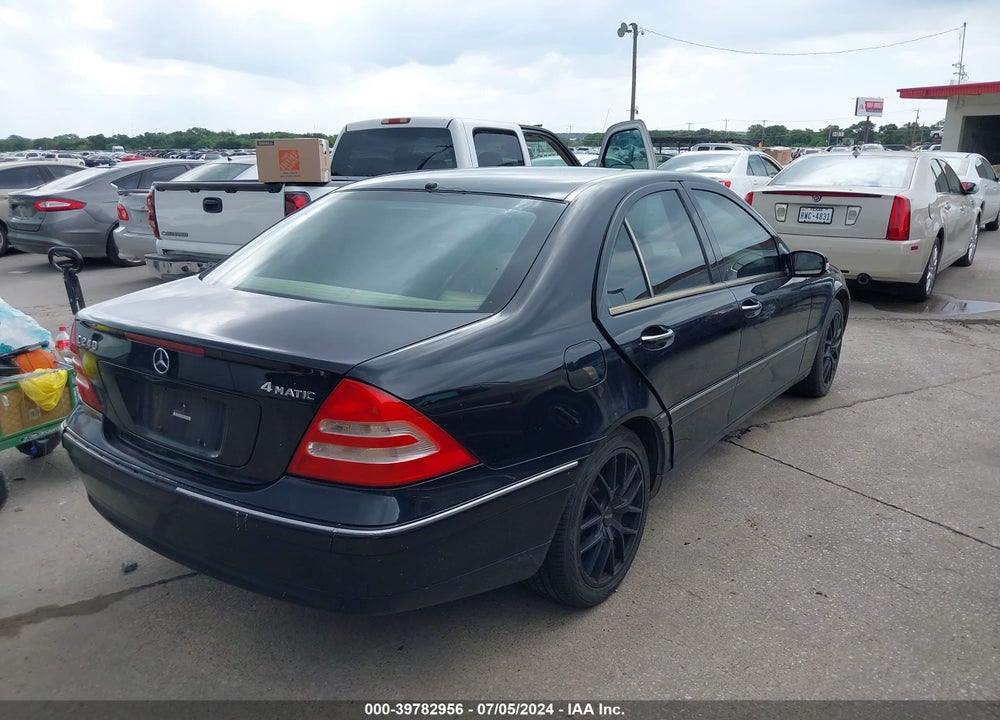2004 MERCEDES-BENZ C 240 4MATIC VIN: WDBRF81J84F516104