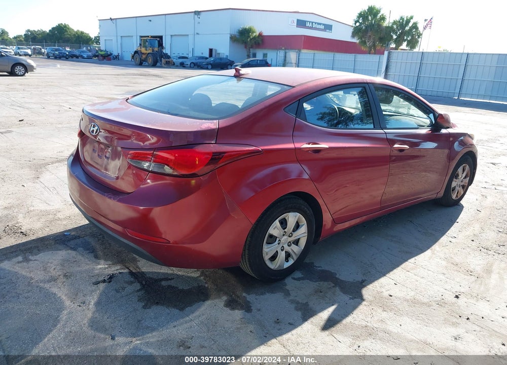 2016 HYUNDAI ELANTRA SE VIN: 5NPDH4AEXGH730667