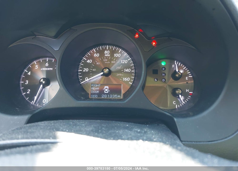 2010 LEXUS GS 350 VIN: JTHBE1KS1A0049206