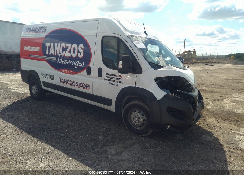 2023 RAM PROMASTER 2500 HIGH ROOF 159 WB VIN: 3C6LRVDG8PE542964