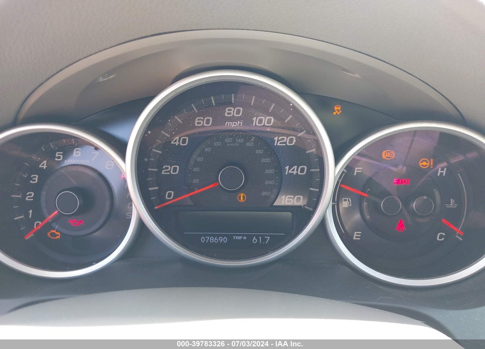 2012 ACURA RL 3.7L TECHNOLOGY PACKAGE VIN: JH4KB2F67CC000198
