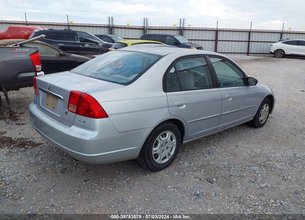 2002 HONDA CIVIC LX VIN: 1HGES15562L044954
