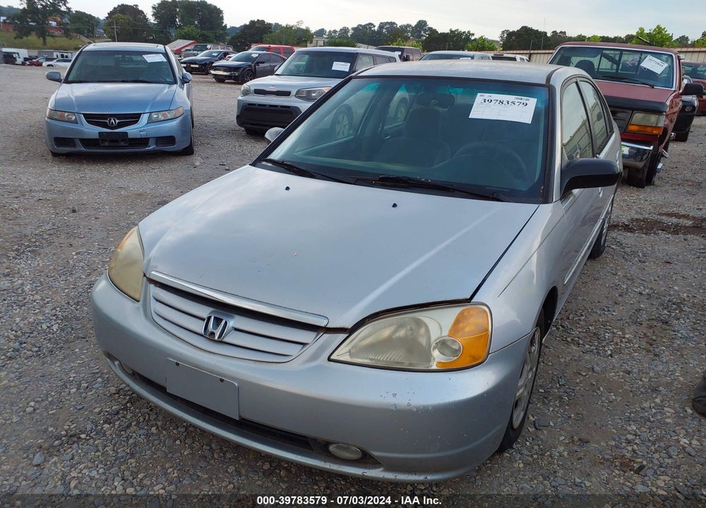 2002 HONDA CIVIC LX VIN: 1HGES15562L044954