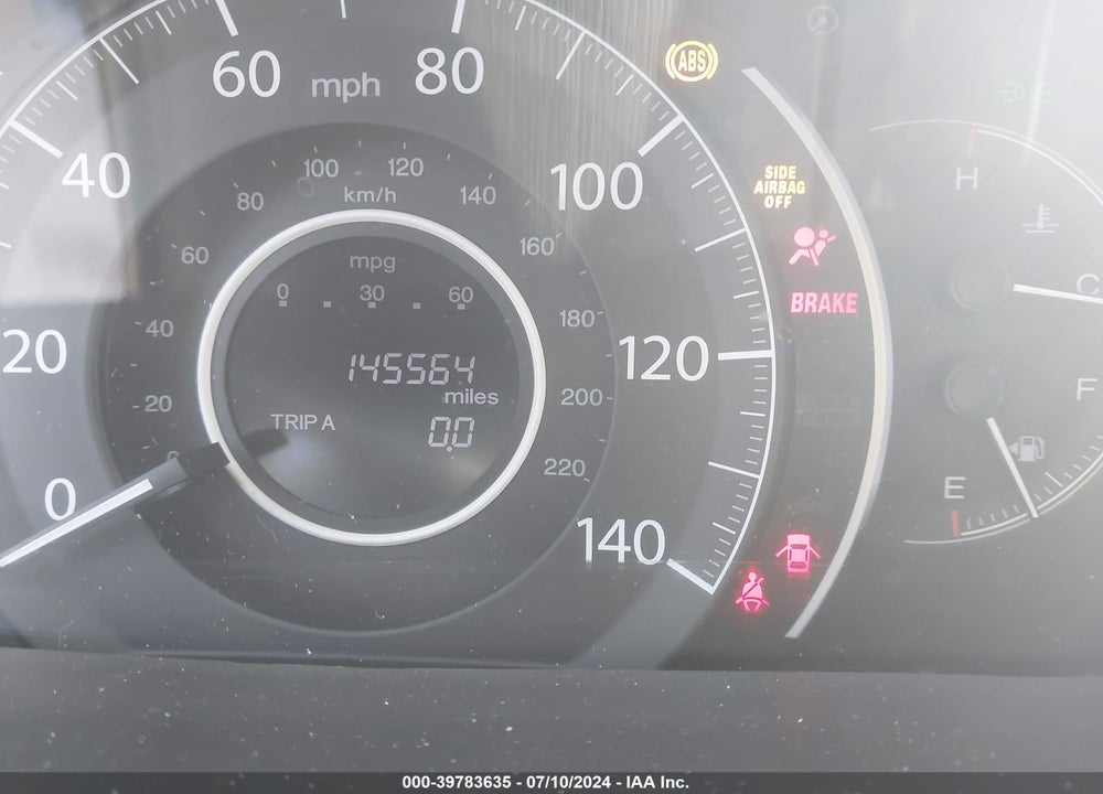 2013 HONDA CR-V LX VIN: 5J6RM3H36DL012454