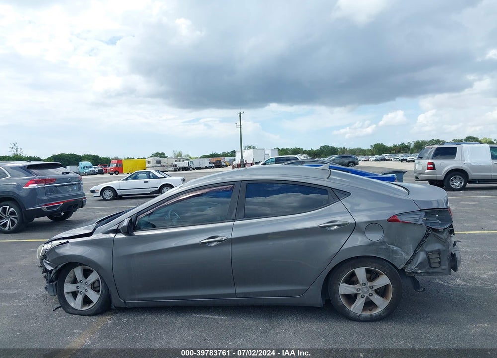 2012 HYUNDAI ELANTRA GLS VIN: 5NPDH4AE6CH139620