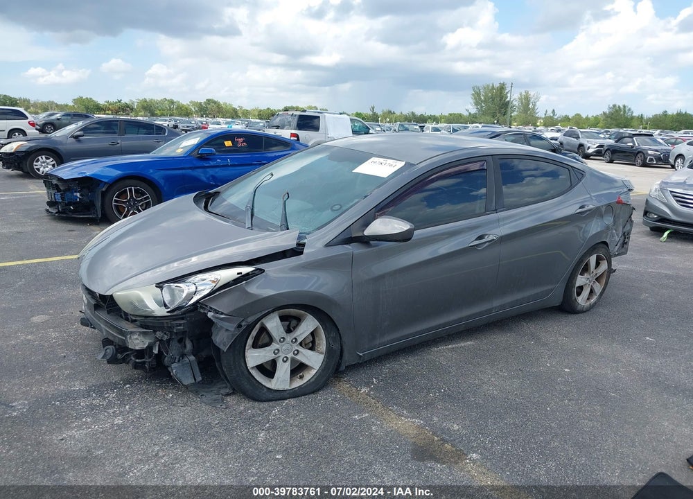 2012 HYUNDAI ELANTRA GLS VIN: 5NPDH4AE6CH139620