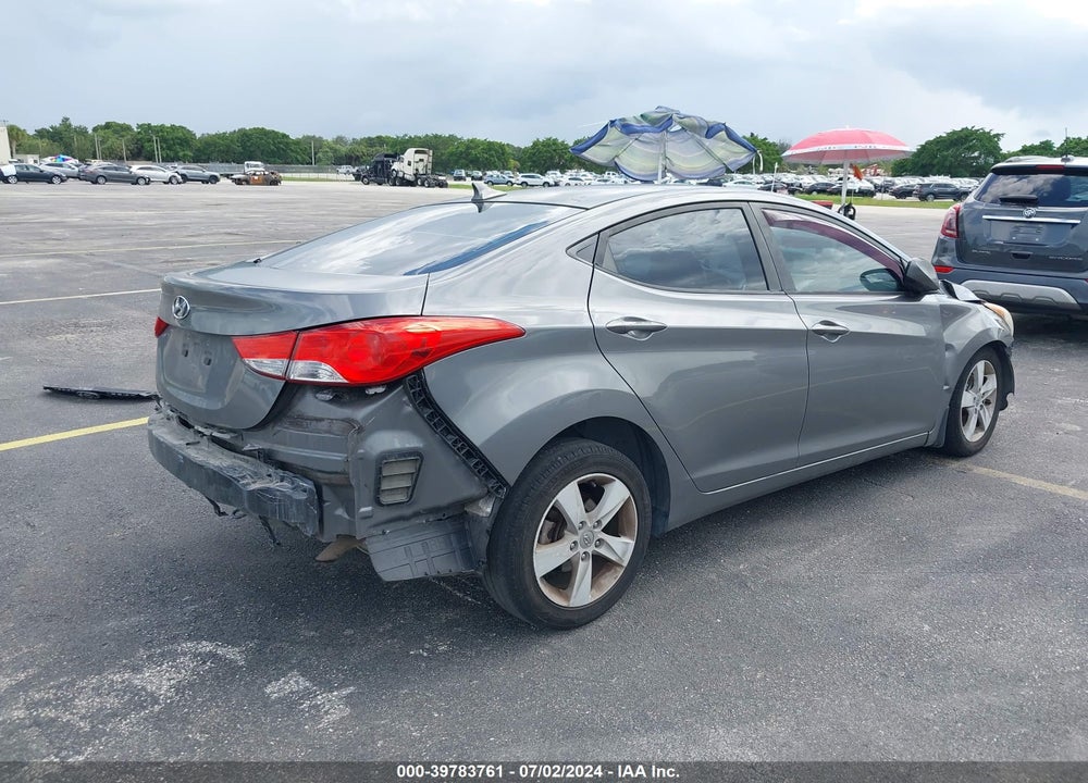 2012 HYUNDAI ELANTRA GLS VIN: 5NPDH4AE6CH139620