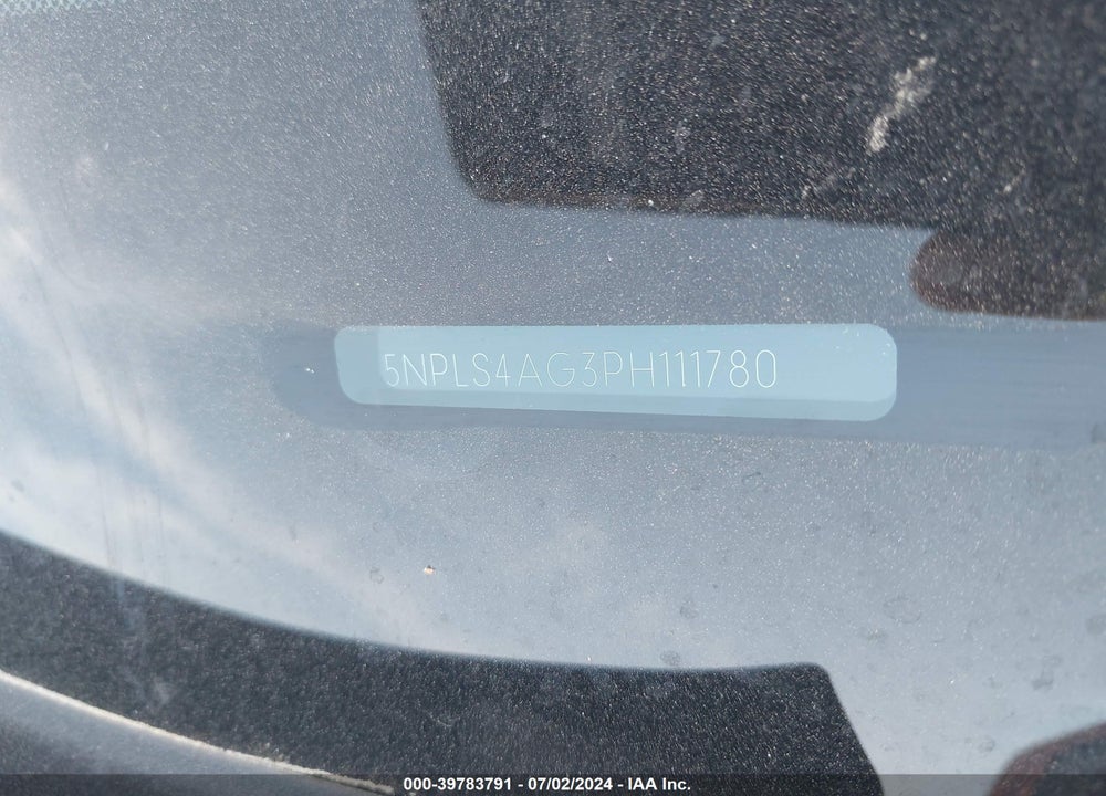 2023 HYUNDAI ELANTRA VIN: 5NPLS4AG3PH111780
