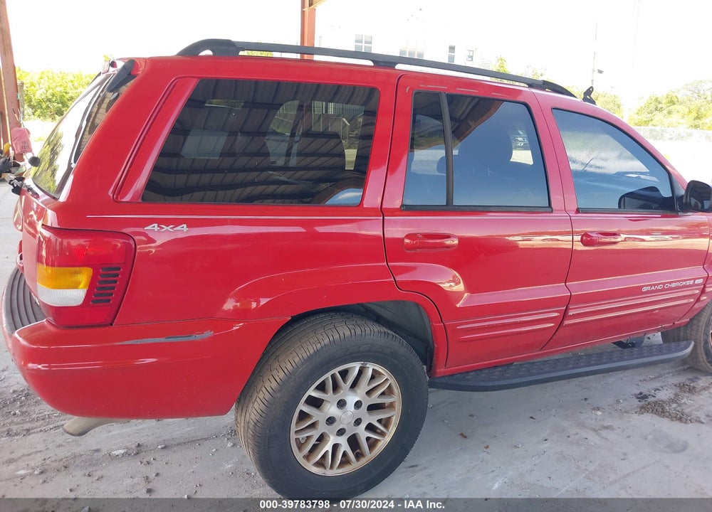 1999 JEEP GRAND CHEROKEE VIN: 1J4GW68N8XC743217