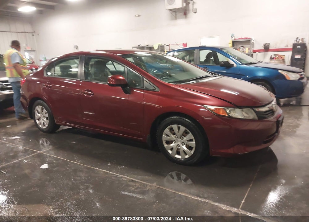2012 HONDA CIVIC LX VIN: 2HGFB2F59CH599792