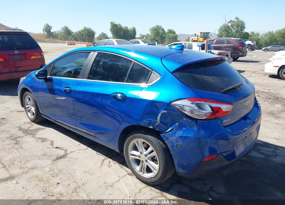 2017 CHEVROLET CRUZE LT AUTO VIN: 3G1BE6SM5HS608400